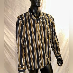 Banana Republic striped button front shirt
